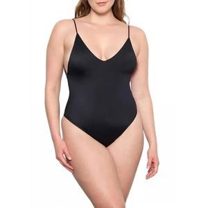 NEW DOS GARDENIAS cruel summer deep v one piece in noir